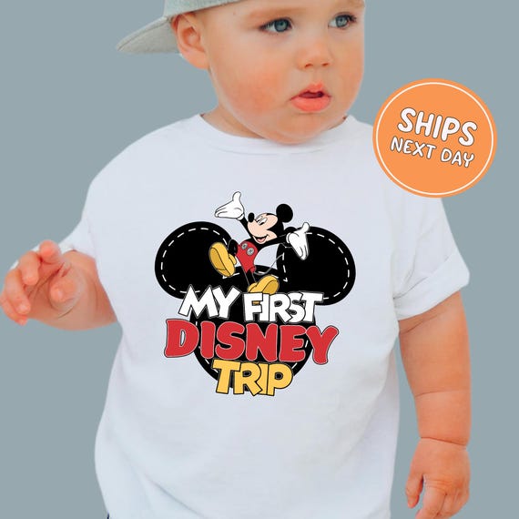 Kids My First Disney Trip Shirt Mickey Mouse Disneyland Shirt Disney Family Trip Tee for Kids Disneyland Holiday Vacation Tee Disney Retro