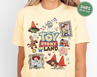Disney Toy Story Shirt Retro Toy Story Tee Comfort Colors Vintage Disney Shirt Toys Buzz Woody Jessie Shirt Toddler Disney Characters Shirt
