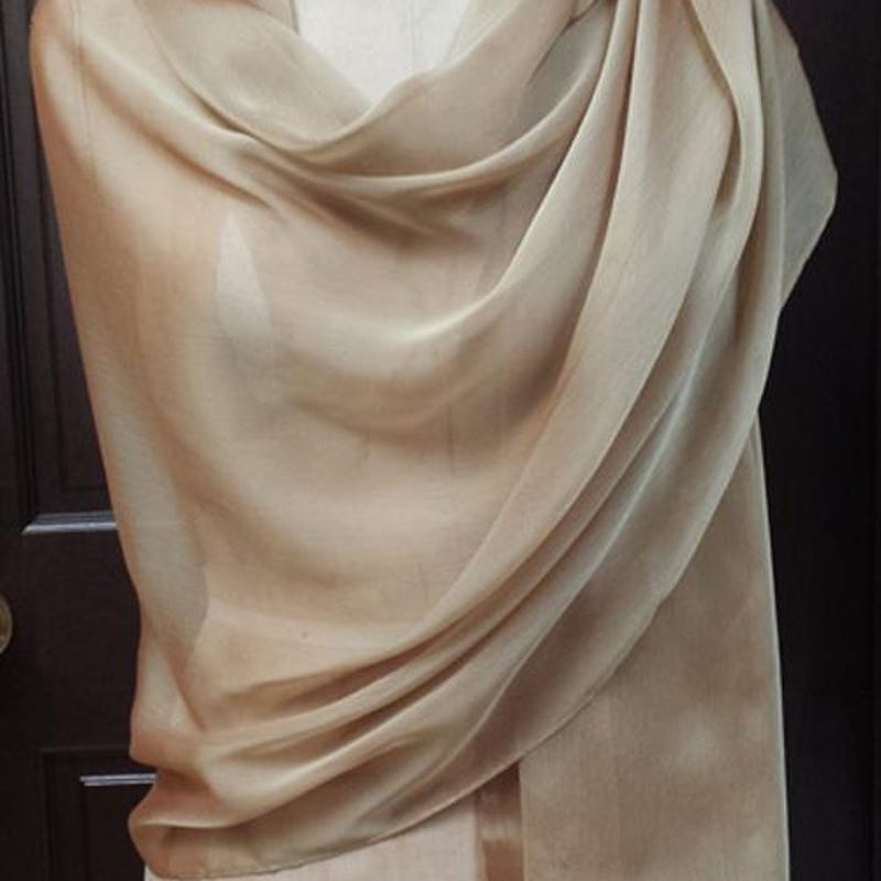 beaded chiffon shawl
