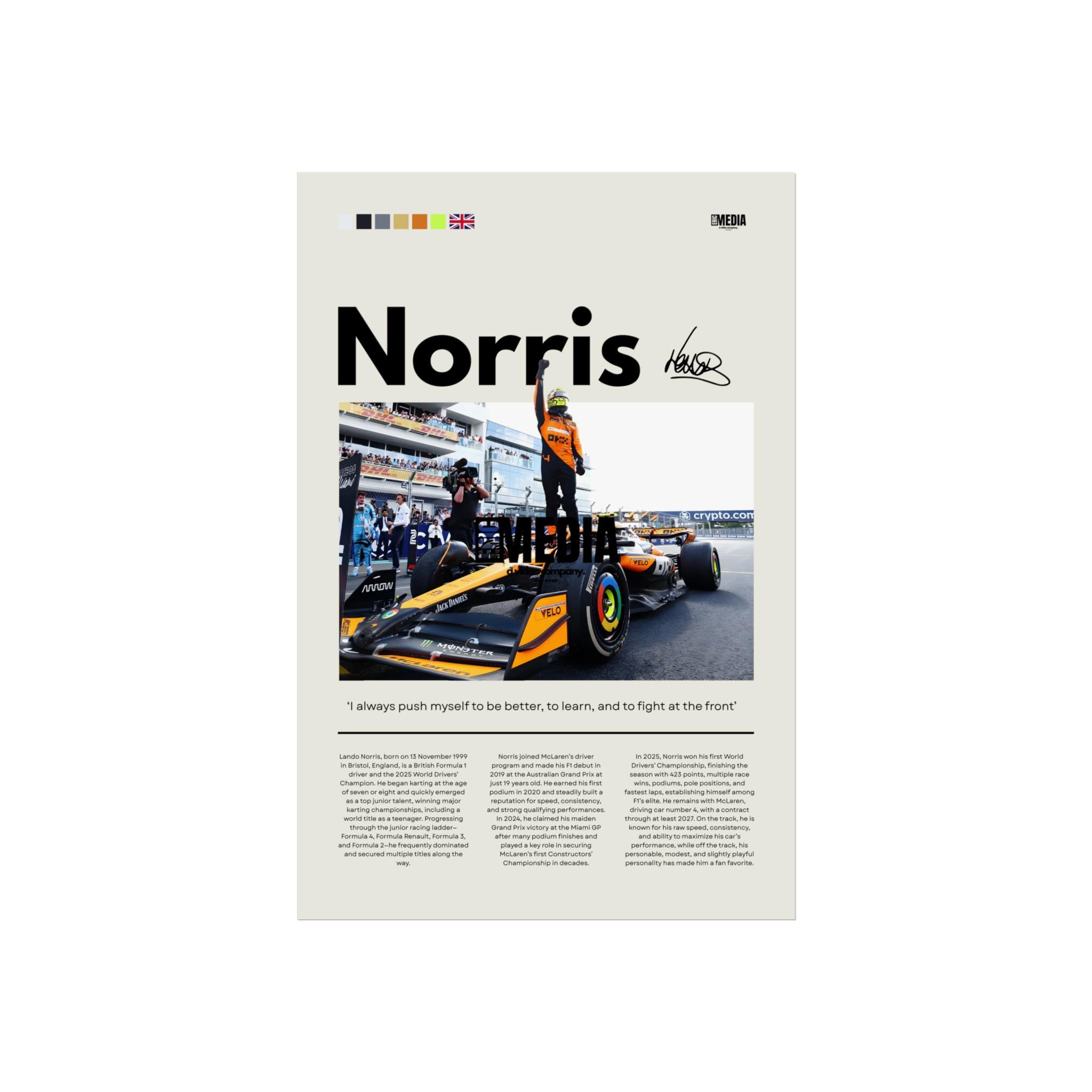 Lando norris signed - Etsy 日本