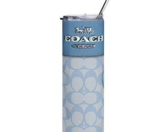 Realistic Looking Blue  Pattern Print,  Tumbler | 20oz Stainless Steel Travel Mug