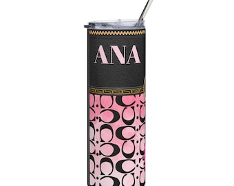 Realistic Looking Pink, ANA Print,   Tumbler | 20oz Stainless Steel Skinny Travel Mug