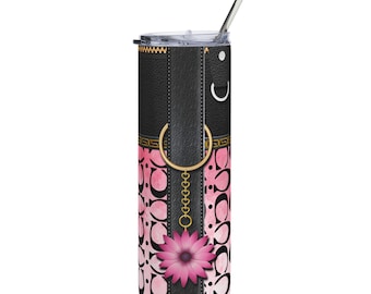 Realistic Looking Pink Pattern Print,   Stainless Steel Tumbler | 20oz Skinny Travel Cup