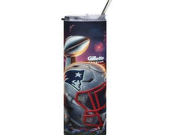 Patriotic Football Helmet Tumbler | 20oz Stainless Steel