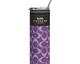 Realistic Looking Purple Pattern Print,  Tumbler | Stainless Steel 20oz