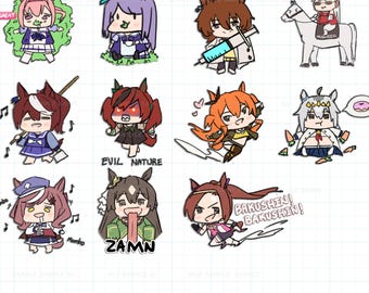 umamusume vinyl stickers