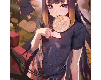 Qipao Ina 11" x 17" Print | Hololive