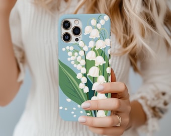 Lily of the Valley iPhone Case, Floral TPU Protective Phone Shell