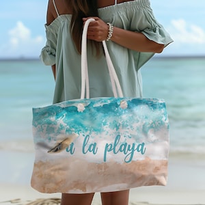 Bolsa de Praia Bolsa de Praia Grande Bolsa de Viagem para Amantes da Praia Bolsa de Praia de Verão Bolsa de Mão Pessoal Bolsa de Fim de Semana Bolsa de Resort