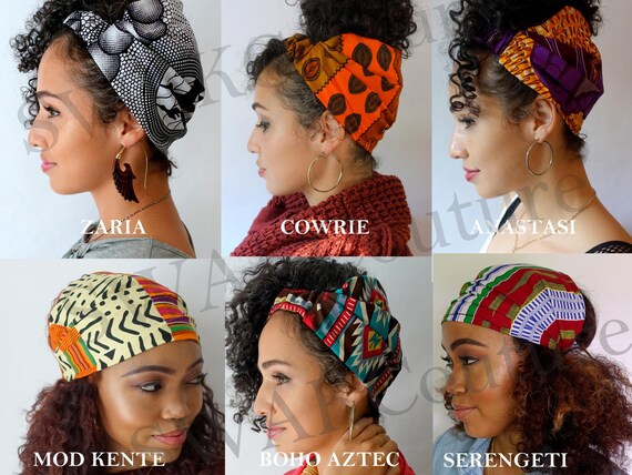 Satin Lined Wide Headband Wrap Ankara Head Wrap Pineapple Bun Etsy