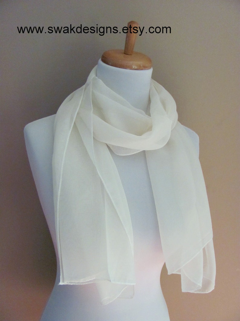ivory chiffon wrap