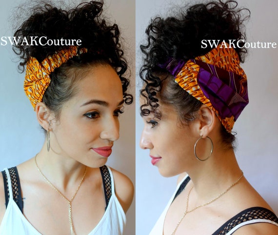 Satin Lined Headband Wrap Head Wrap Pineapple Bun Wrap Ankara Etsy