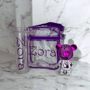 Bolsa de estadio, bolso transparente, bolso de playa, bolso cruzado, bolso de concierto, bolso de estadio, vaso transparente, ventilador portátil, bolso personalizado
