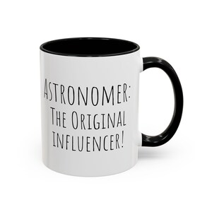 Kubek na kawę, prezent dla astronoma, Astronom, oryginalny influencer, miłośnik nieba, miłośnik kosmosu, prezent dla nauczyciela astronomii, wyjątkowa kawa