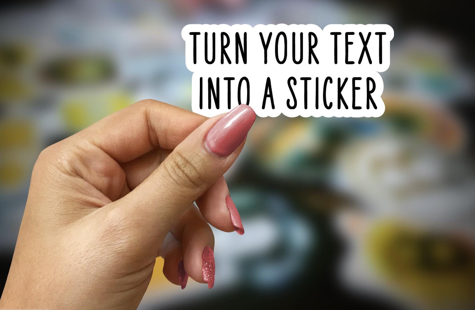 Custom Text Vinyl Sticker | Personalized Quote, Name, or Saying - Etsy