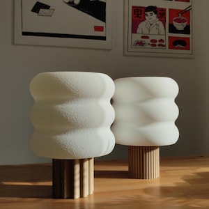 Modern Table Lamp, Cozy Reading Lamp, Unique  Design,Modern Designer Lamp, Minimalist Home Accent, Warm Lighting for Cozy Bedroom, E27