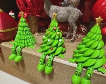 Archivo STL para decoración de caja de regalo navideña con forma de árbol de Navidad / Archivos para impresión 3D / Caja de dulces y chocolates navideños