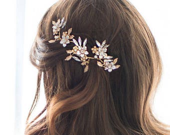 Bridal Hair Accessory Hair Vine Wedding Hair Accessory in Gold, Silver, Copper or Champagne 'Fawn'
