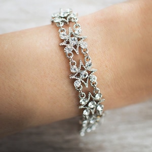 Vintage style silver wedding bracelet - &#39;ELOISE&#39;