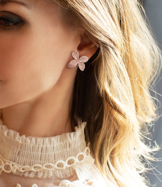 Ohrringe hochzeit rosegold