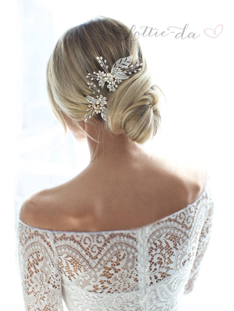 Wedding Hair Piece Hair Vine Comb Pin Set Boho Wedding Hair Etsy