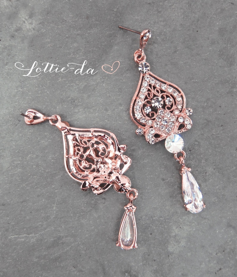 Bridal Chandelier Earrings Vintage Style Pearl Chandelier Etsy