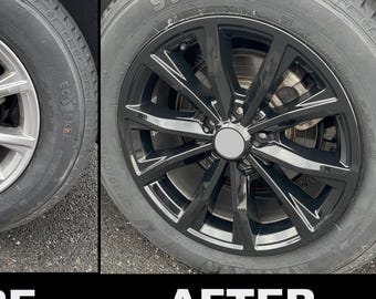 Gloss Black Wheel Accents Compatible with the 2023-2025 Honda CRV. Installation Video Included! Hard ABS Cover, not a vinyl overlay!