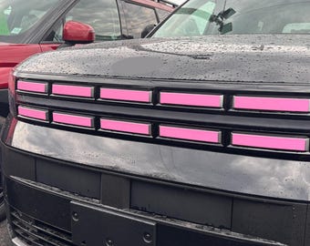 Grille Accent Decal Custom Created & sized to fit a 2024-2026 Hyundai Santa Fe Se, Sel, XRT, Limited.