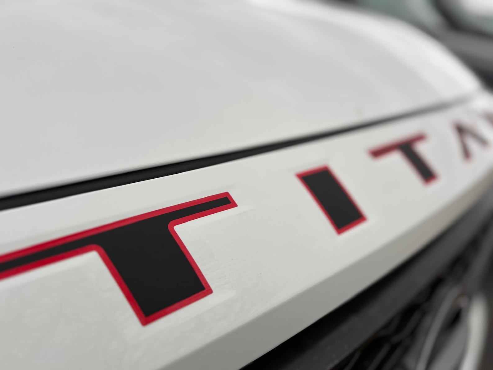 Two Color Decals Graphic for the Grille of a 2020-25 Nissan Titan ...