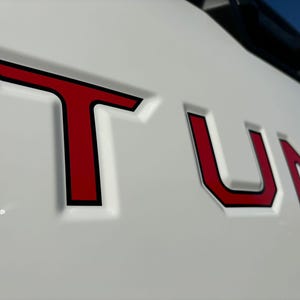 Decals Graphic Stripe for the Tailgate of a 2022-26 Toyota Tundra. Installation Video and Customization Available.