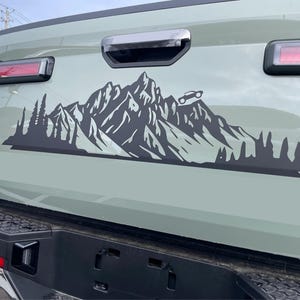 Tailgate Mountain Graphic Stripe Designed for the 2022-2025 Hyundai Santa Cruz w/ Video Installation Instructions
