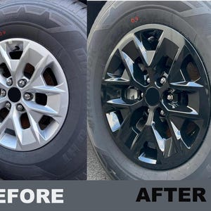 Black Wheel Accents Compatible with the 2024-25 Nissan Frontier. Installation Video Included!