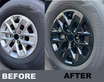Black Wheel Accents Compatible with the 2024-25 Nissan Frontier. Installation Video Included!