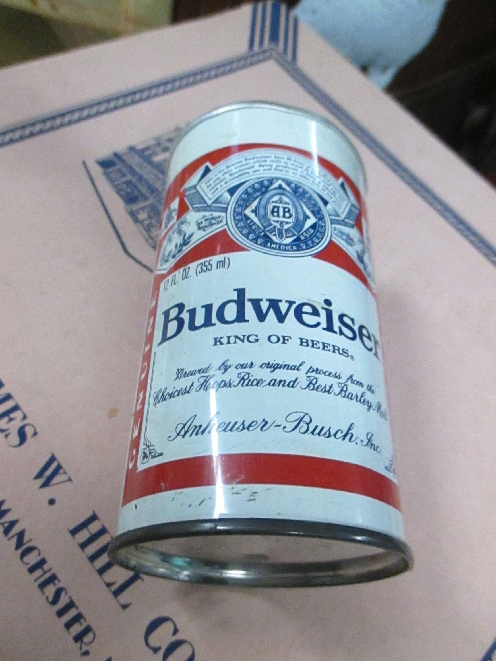 アンティーク雑貨 80sVTG Budweiser Cerveza PubMiller Spain Buy Budweiser lata 33CL Caja 24 uds | Campoluz Enoteca