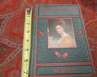 Antique / Vintage WAVERLY Book Tis Sixty Years Since by Sir Walter Scott old novels literature fiction