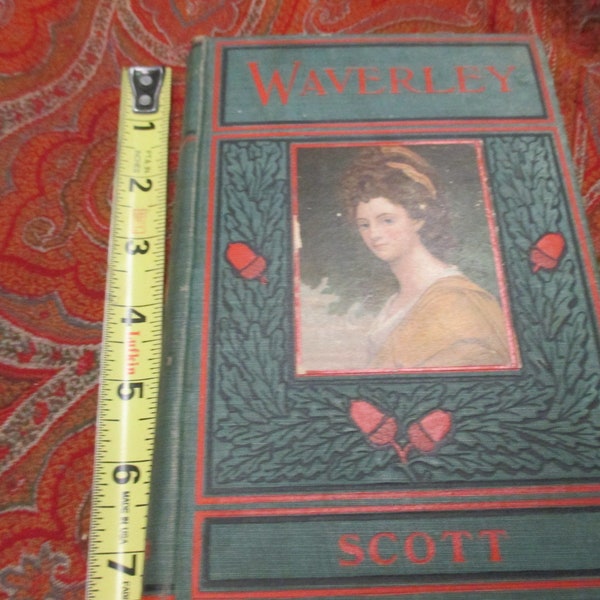 Antique / Vintage WAVERLY Book Tis Sixty Years Since by Sir Walter Scott old novels literature fiction