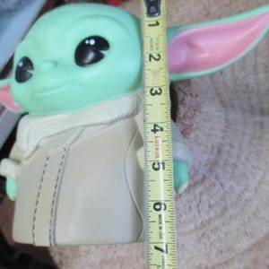 Star Wars Baby Yoda Coin Piggy Bank Coin Bank PVC 7.5" toy figure collectible image 9