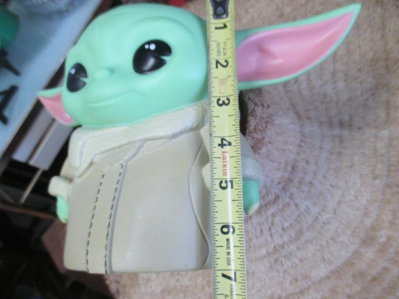Star Wars Baby Yoda Coin Piggy Bank Coin Bank PVC 7.5" toy figure collectible image 9