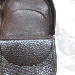 Monedero de piel vintage con 2 compartimentos, accesorio unisex.
