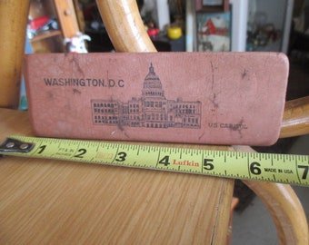 Vintage Large Eraser WASHINGTON DC U.S. Capitol Building Souvenir memorabilia mid century collectible