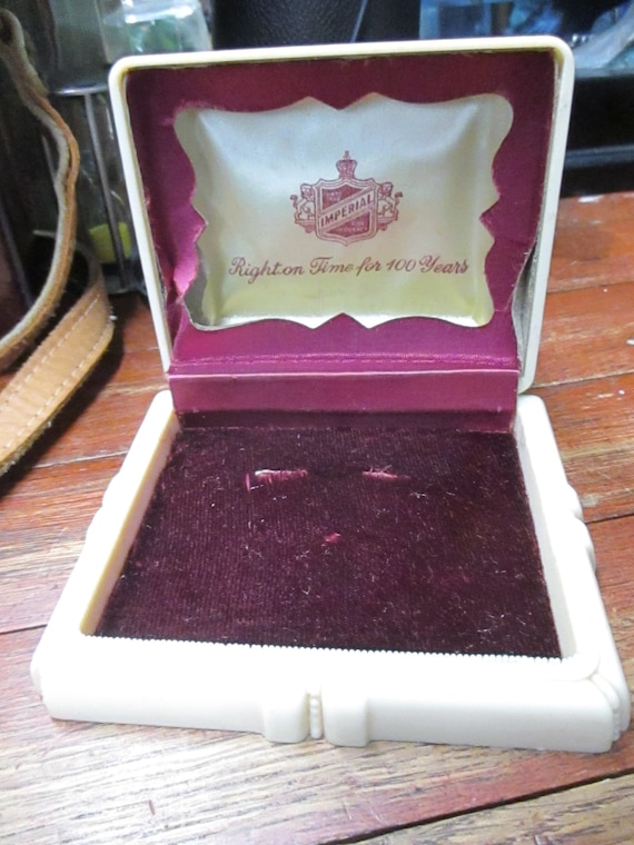 Vintage Art Deco Plastic Watch Display Case Box A… - image 2