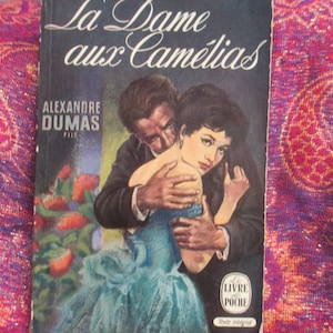 Vintage French Book La Dame Aux Camelias by Dumas Alexandre; Coward David Printed in France mid century livre francais