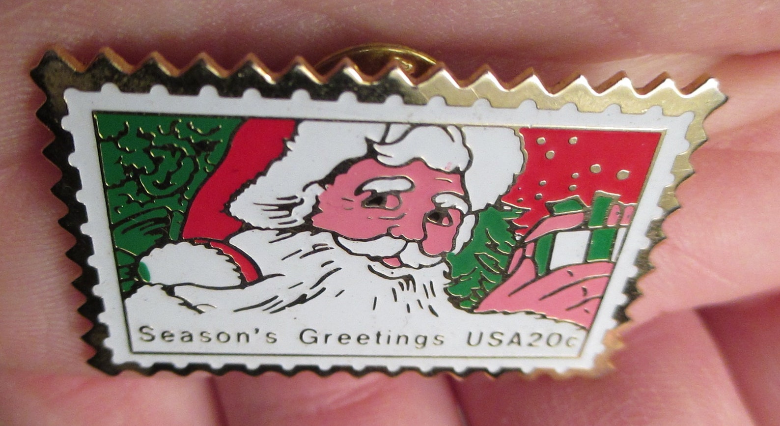 USPS Santa Claus Season's Greeting 20 Cents Christmas Etsy