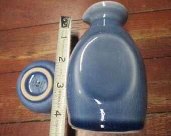 Sake Set in SIAM CELADONE BLUE 2 piece Sake Serving Pitcher Carafe & Sake Cup asian decor liquor dispenser pottery barware drinkware home