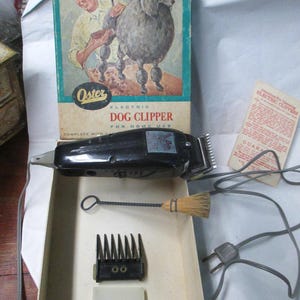 Pet Grooming OSTER Electric Dog Clipper mid century quality