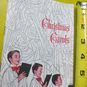 Vintage dated 1960 CHRISTMAS CAROLS BOOKLET by Hancock Insurance 14 small sheet music holiday songs book