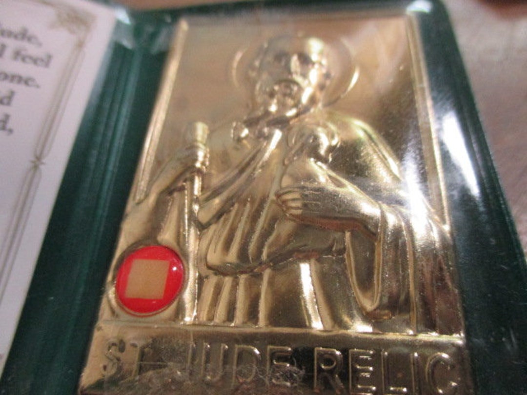 Religious St Jude Relic PATRON SAINT of Hopeless Cases the Etsy