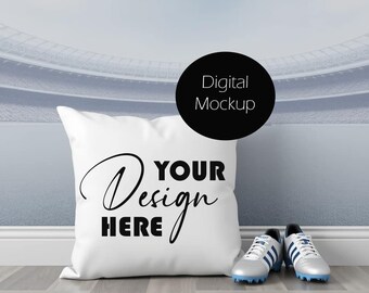 Children's Pillow Mockup Cushion Mockup Stock photo Mock up Sublimation Cushion Digital Download JPG