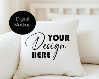 Children's Pillow Mockup Cushion Mockup Stock photo Mock up Sublimation Cushion Digital Download JPG