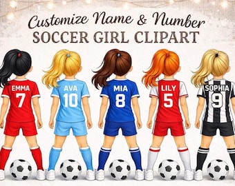 Football Girls PNG Bundle | Sublimation Designs | Sports Mom Clipart | Custom Shirt Print Files | Instant Download